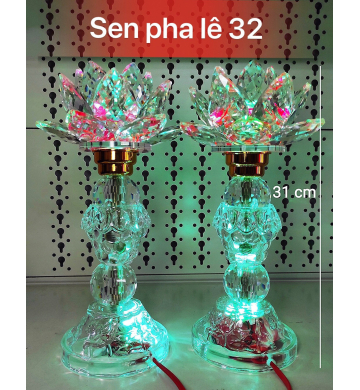 Đèn sen pha lê 32" 