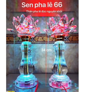 Đèn sen pha lê 66